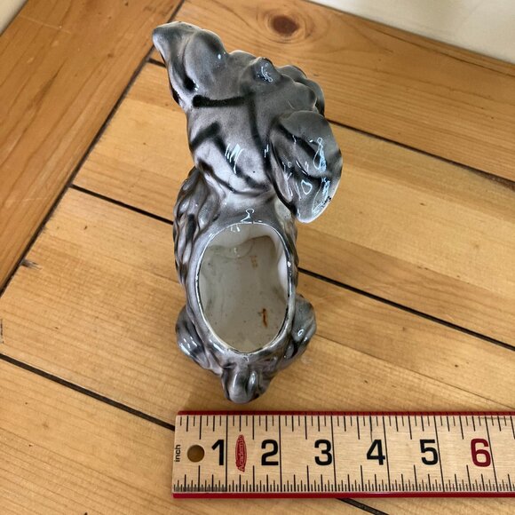 Puppy Dog Ceramic Vase Planter Vintage Made in Japan Big Eye Terrier S1042 Nanco - Picture 7 of 9